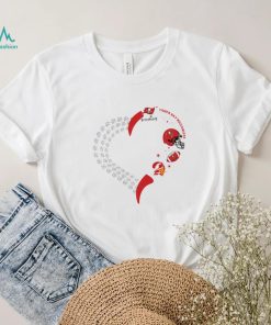 Tampa Bay Buccaneers football heart helmet logo gift shirt
