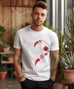 Tampa Bay Buccaneers football heart helmet logo gift shirt
