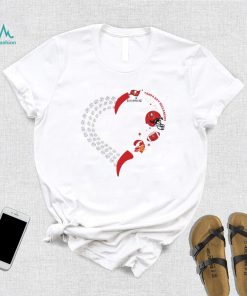 Tampa Bay Buccaneers football heart helmet logo gift shirt