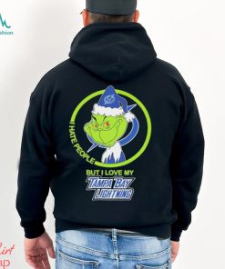 Tampa Bay Lightning NHL The Grinch I Hate People But I Love My Boston Bruins Shirt