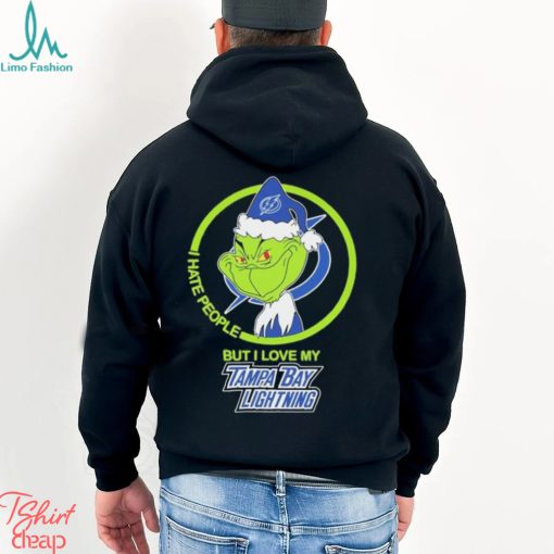 Tampa Bay Lightning NHL The Grinch I Hate People But I Love My Boston Bruins Shirt