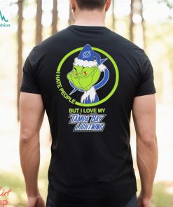Tampa Bay Lightning NHL The Grinch I Hate People But I Love My Boston Bruins Shirt
