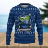 Men And Women Christmas Gift NFL Houston Texans Cute 12 Grinch Face Xmas Day 3D Ugly Christmas Sweater