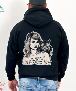 Taylor Swift And Cat Portrait Comfort Color Shirt Black White Design Swiftie Classic
