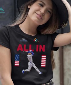 Team Usa Trea Turner All In World Baseball Classic 2023 T shirt