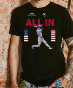 Team Usa Trea Turner All In World Baseball Classic 2023 T shirt