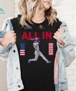 Team Usa Trea Turner All In World Baseball Classic 2023 T shirt