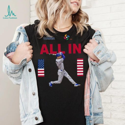 Team Usa Trea Turner All In World Baseball Classic 2023 T shirt