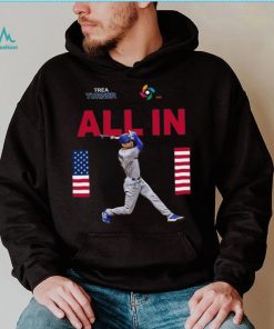 Team Usa Trea Turner All In World Baseball Classic 2023 T shirt