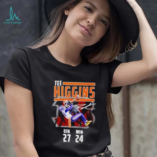 Tee Higgins Gin 27 Min 24 signature shirt