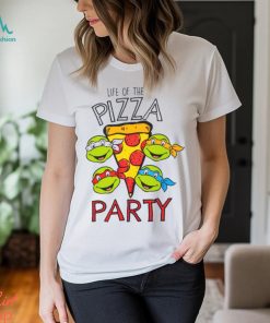 Teenage Mutant Ninja Turtles Boys Life of The Pizza Party White Short Sleeved T Shirt