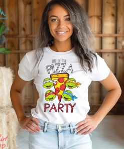 Teenage Mutant Ninja Turtles Boys Life of The Pizza Party White Short Sleeved T Shirt