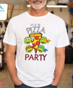 Teenage Mutant Ninja Turtles Boys Life of The Pizza Party White Short Sleeved T Shirt
