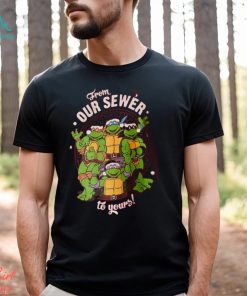 Teenage Mutant Ninja Turtles From Our Sewer to Yours Red Mens Christmas T Shirt