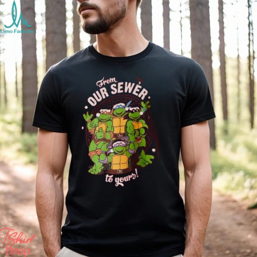 Teenage Mutant Ninja Turtles From Our Sewer to Yours Red Mens Christmas T Shirt