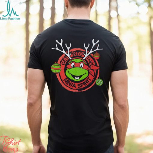 Teenage Mutant Ninja Turtles Raphael Ninja Spirit Mens Christmas Black T Shirt