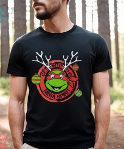 Teenage Mutant Ninja Turtles Raphael Ninja Spirit Mens Christmas Black T Shirt