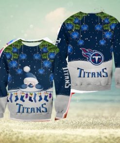 Tennessee Titans Christmas Santa Ugly Sweater For Fans AOP Gift Holidays