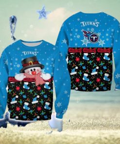 Tennessee Titans Christmas Snowman Frostbite Sweater Best For Men And Women Gift