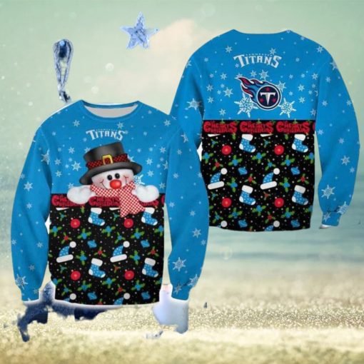 Tennessee Titans Christmas Snowman Frostbite Sweater Best For Men And Women Gift