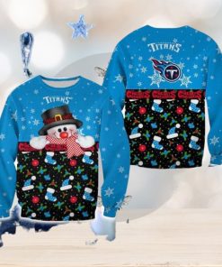 Tennessee Titans Christmas Snowman Frostbite Sweater Best For Men And Women Gift