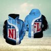 AFL Brisbane Lions Custom Name Number Rose Dragon Pullover Hoodie