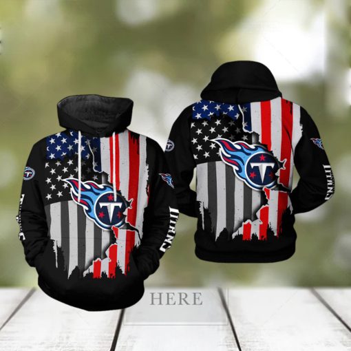 Tennessee Titans NFL US Flag Team 3D Printed Hoodie