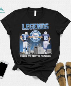 Tennessee Titans Steve McNair Vs Frank Wycheck Legends Thank You For The Memories Signatures Shirt
