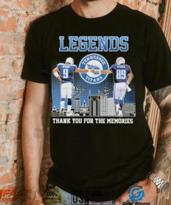 Tennessee Titans Steve McNair Vs Frank Wycheck Legends Thank You For The Memories Signatures Shirt