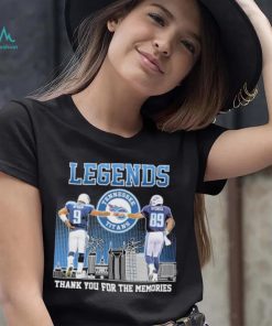 Tennessee Titans Steve McNair Vs Frank Wycheck Legends Thank You For The Memories Signatures Shirt