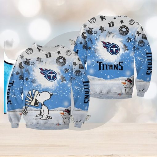 Tennessee Titans Xmas Snoopy Ugly Sweater For Fans Best Gift Christmas