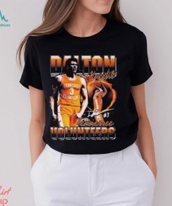 Tennessee Volunteers Basketball Dalton Knecht Vintage Signature T shirt