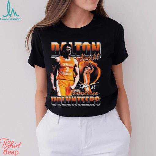 Tennessee Volunteers Basketball Dalton Knecht Vintage Signature T shirt