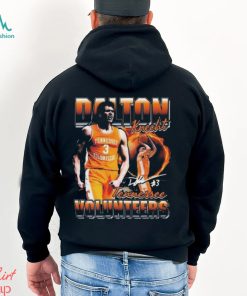 Tennessee Volunteers Basketball Dalton Knecht Vintage Signature T shirt