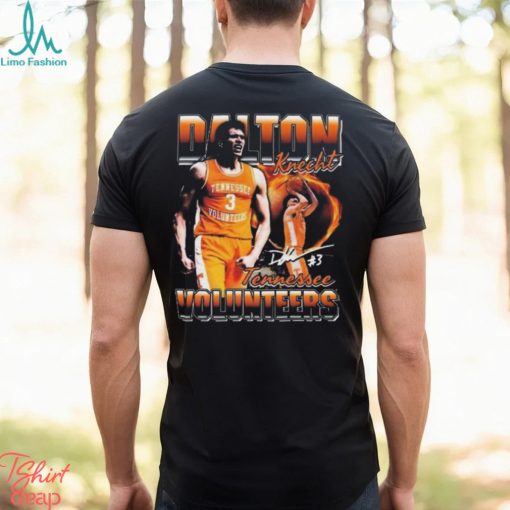 Tennessee Volunteers Basketball Dalton Knecht Vintage Signature T shirt