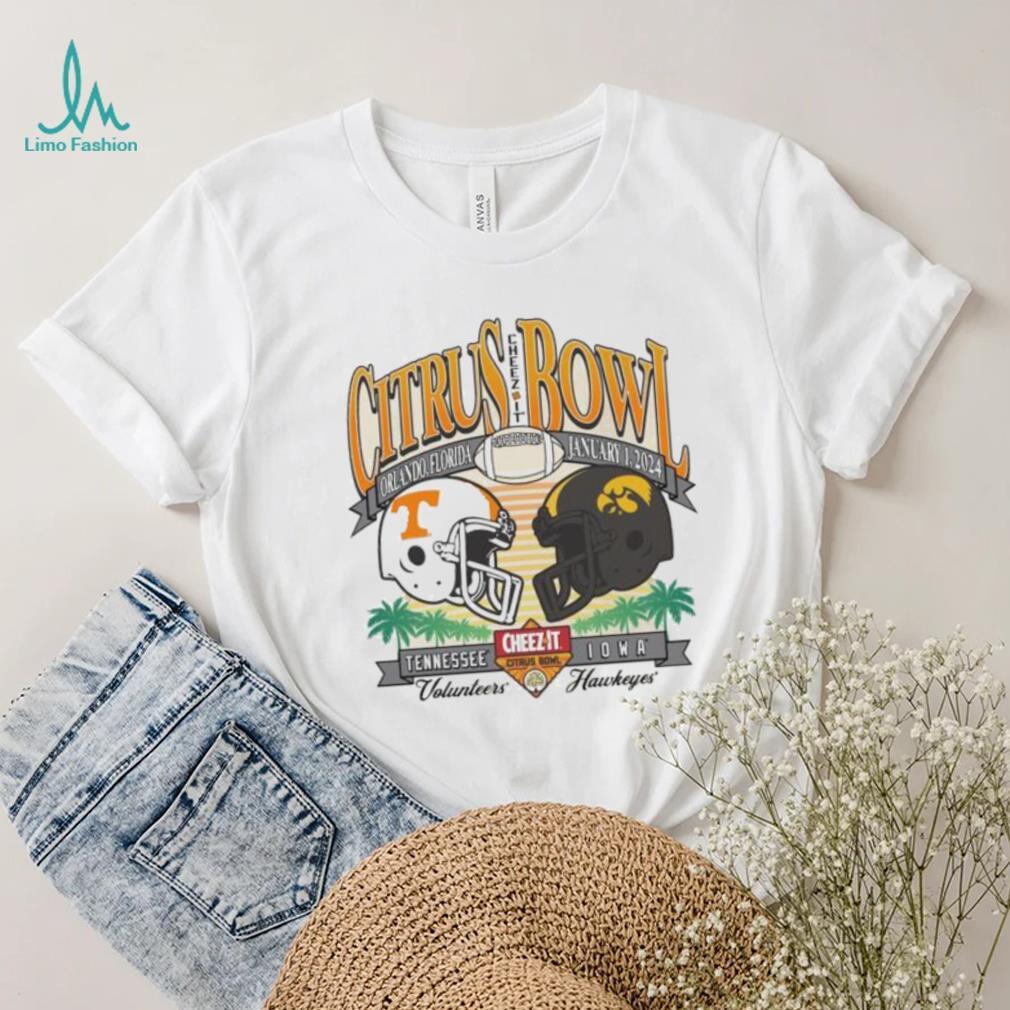 Tennessee Volunteers vs Iowa 2024 Citrus Bowl Head To Head Shirt Tennessee Volunteers vs Iowa 2024 Citrus Bowl Head To Head Shirt