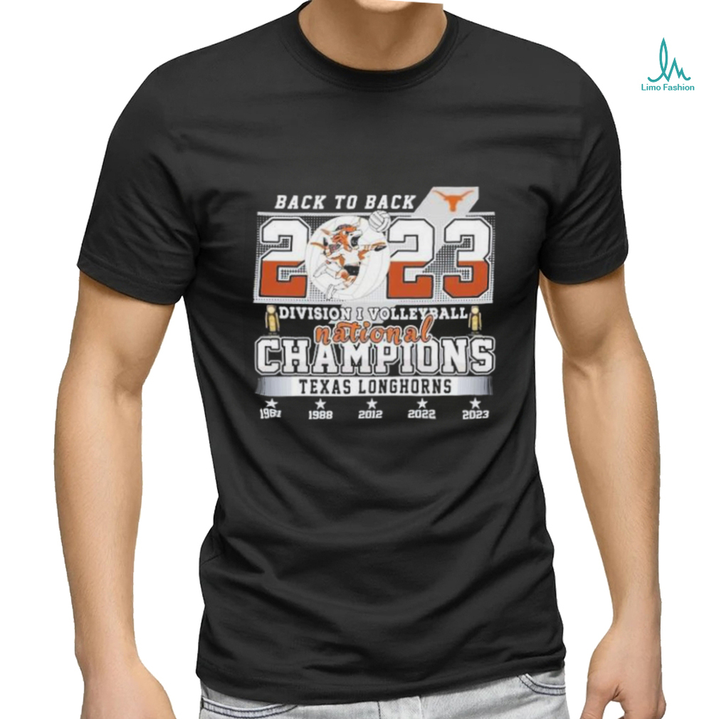 Texas Longhorn Back To Back 2023 Division I Volleyball National Champions Shirt Texas Longhorn Back To Back 2023 Division I Volleyball National Champions Shirt