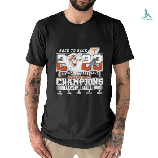 Texas Longhorn Back To Back 2023 Division I Volleyball National Champions Shirt