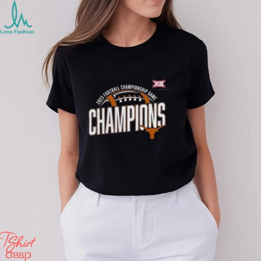 Texas Longhorns 2023 Big 12 Football Championship Game Champions T Shirt