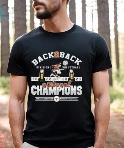 Texas Longhorns Back To Back 2023 Volleyball Champions T Shirt