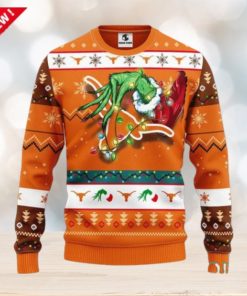 Texas Longhorns Grinch Ugly Christmas Sweater