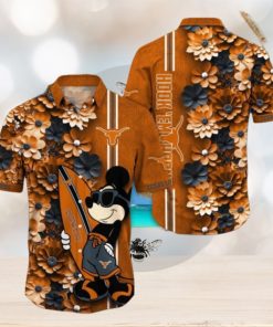 Texas Longhorns Hawaiian Shirt Mickey Love Surfing Trending Summer Gift