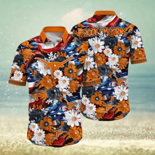 Texas Longhorns NCAA2 Hawaii Shirt Independence Day