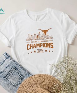 Texas Longhorns Skyline Players Name 2023 Big 12 Conference Football Champions Skyline Shirt
