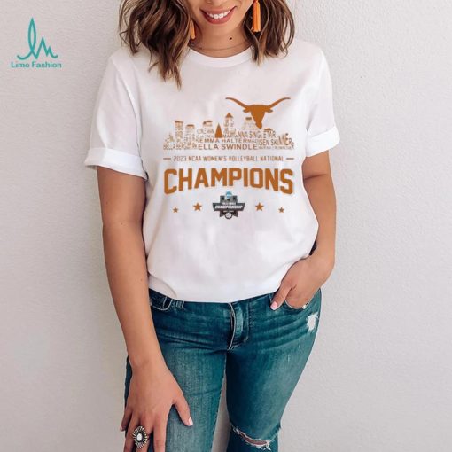 Texas Longhorns Skyline Players Name 2023 NCAA Women’s Volleyball National Champions Shirt