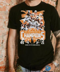 Texas Longhorns Team 2023 Dr Pepper Big 12 Champions 49 21 Oklahoma State Shirt
