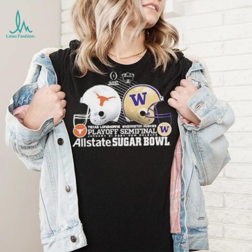 Texas Longhorns Vs Washington Huskies 2024 CFP Sugar Bowl Head To Head Shirt