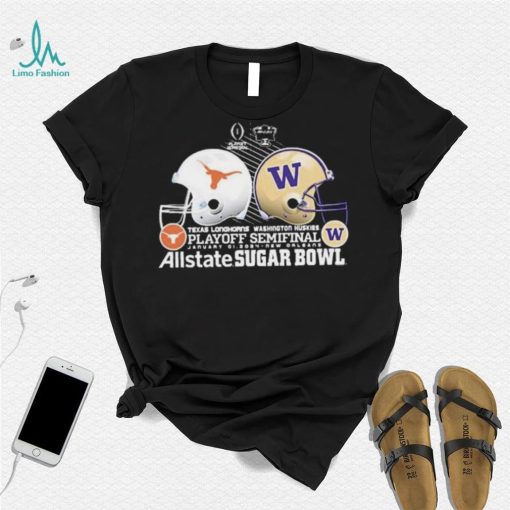 Texas Longhorns Vs Washington Huskies 2024 CFP Sugar Bowl Head To Head Shirt