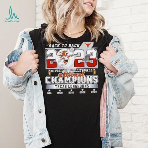 Texas Longhorns back to back 2023 Division I volleyball National Champions shirt