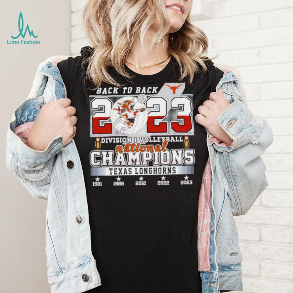 Texas Longhorns back to back 2023 Division I volleyball National Champions shirt Texas Longhorns back to back 2023 Division I volleyball National Champions shirt